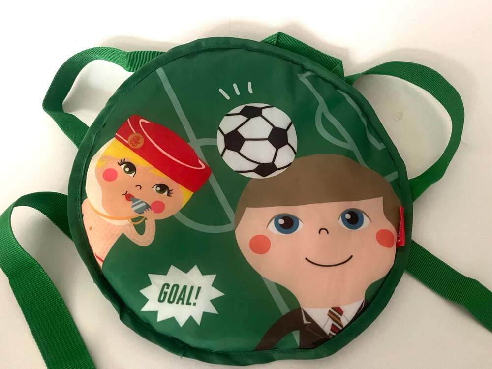 Emirates Airlines Kids Football Round Backpack Green